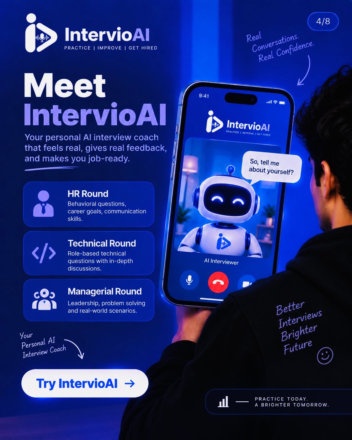 Meet IntervioAI personal AI interview coach