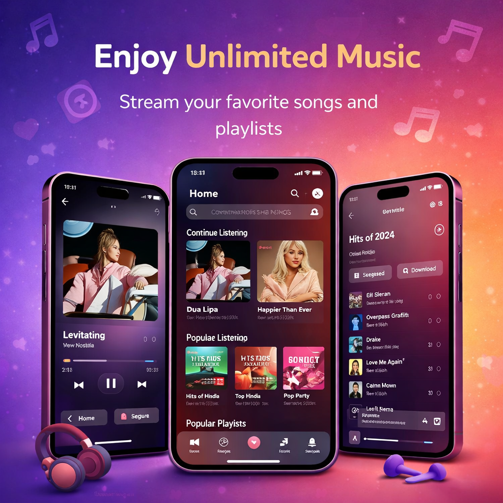 Music Streaming App — Engineer Codewala